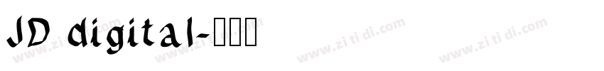 JD digital字体转换